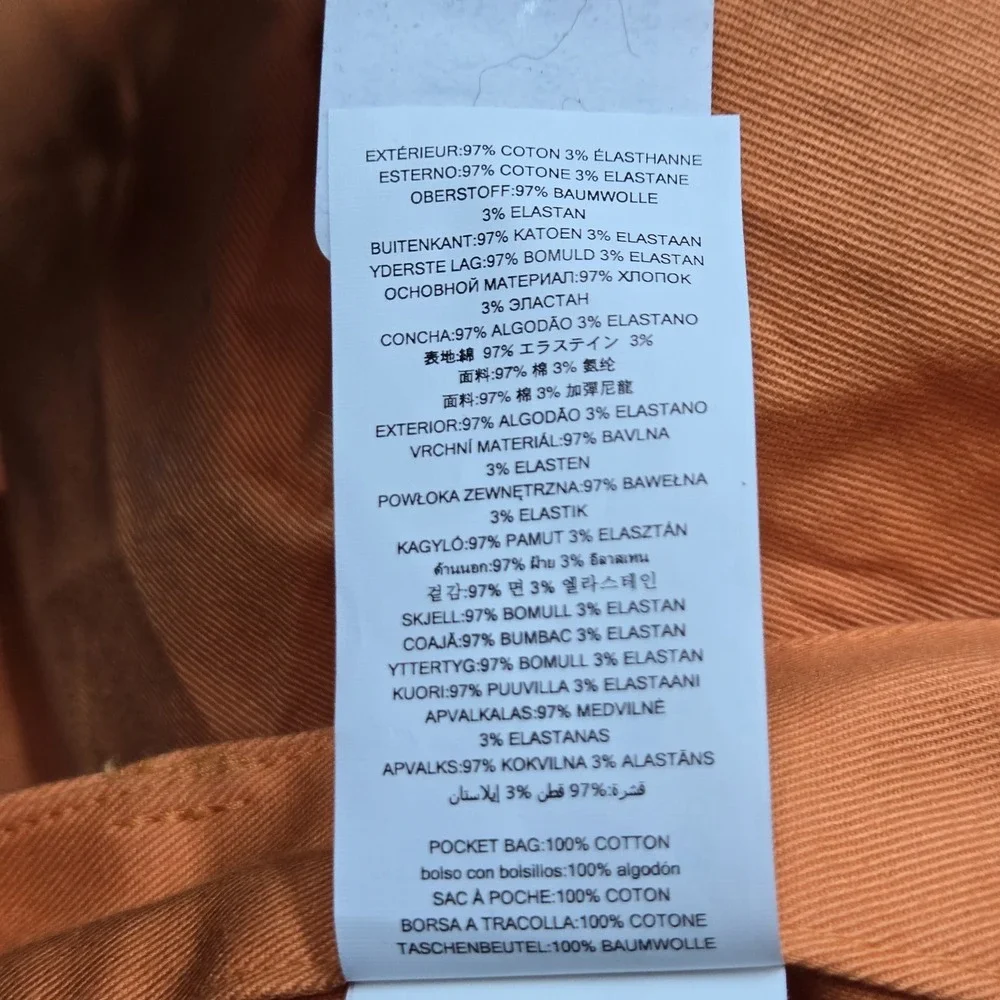 Michael Kors Women Shorts 16 Orange Chino Twill 5